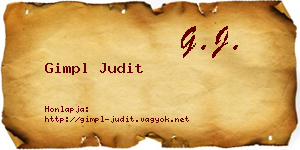 Gimpl Judit névjegykártya